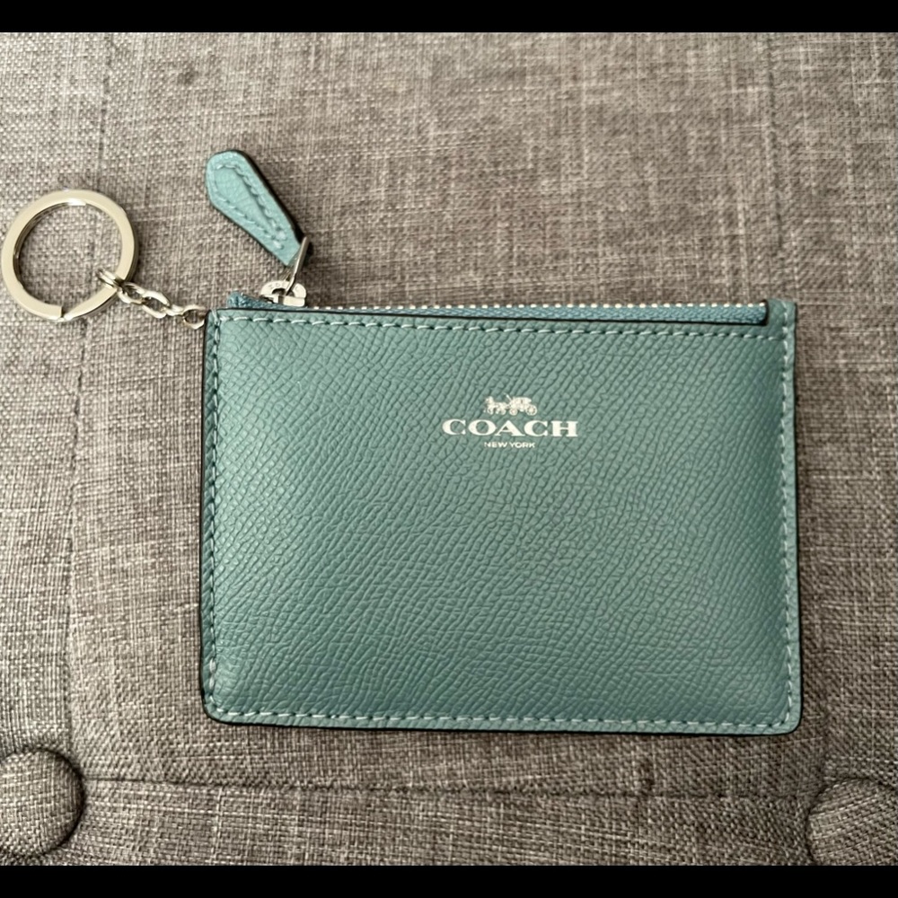 COACH MINI ID CASE - Cloud/Silver